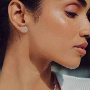 Lab Diamond Earrings Flora Cluster Earrings