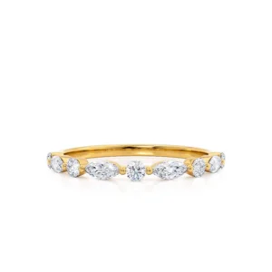 Ring ALLURE LOVE 18k Yellow Gold Scatter Eternity