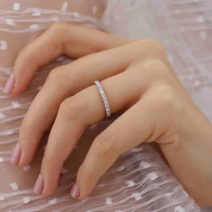 Aurelia Round18k Yellow Gold Pave Eternity Band