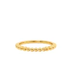 Yellow Gold Bubble & Bead Stacking Eternity Band 18k