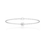 JADA - Lab Diamond Round Solitaire Bracelet 18k White Gold