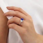 CELESTE - Lab Diamond Pear Cut Ring 18k Yellow Gold
