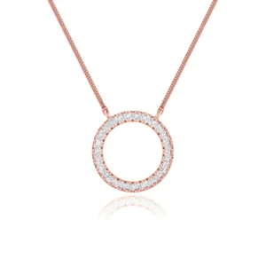 CHARLEY - Circle of Life Lab Diamond Necklace 18k Rose Gold