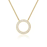 CHARLEY - Circle of Life Lab Diamond Necklace 18k White Gold