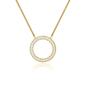 CHARLEY - Circle of Life Necklace Lab Diamond 18k Yellow Gold