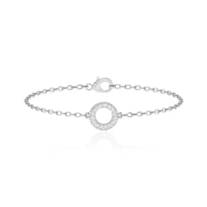 Circle Of Life Lab Diamond Bracelet 18k White Gold