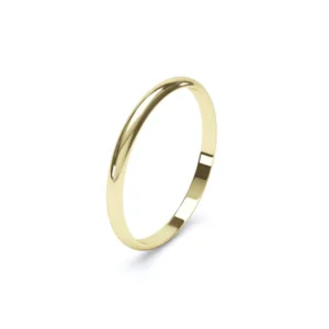 D Shape Plain Wedding Ring 9k Yellow Gold