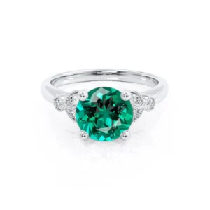 Lab Grown Emerald Engagement Rings