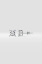 1 Ct Princess Diamond Earrings