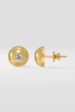 Lab Diamond Earrings Bubble Studs