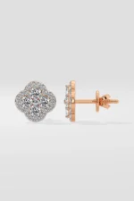 Lab Diamond Earrings Flora Cluster Earrings