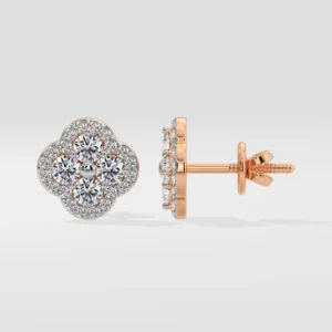 Lab Diamond Earrings Flora Cluster Earrings