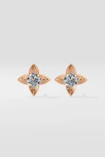 Lab Diamond Earrings Juniper Solitaire Earrings