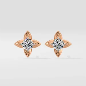 Lab Diamond Earrings Juniper Solitaire Earrings