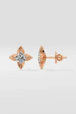 Lab Diamond Earrings Juniper Solitaire Earrings