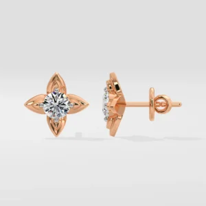 Lab Diamond Earrings Juniper Solitaire Earrings