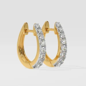 Classic Diamond Huggies Earrings