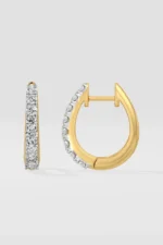 Classic Diamond Huggies Earrings