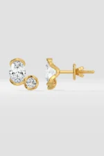 Oval Duelle Diamond Earrings