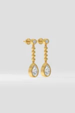1 Ct Pearline Danglers Earrings