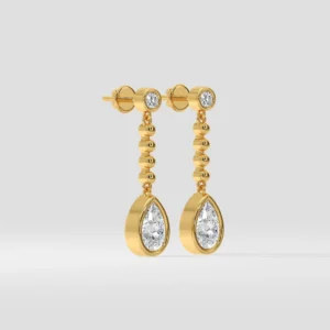 1 Ct Pearline Danglers Earrings