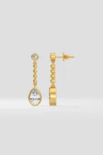 1 Ct Pearline Danglers Earrings