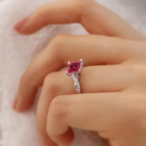 EDEN - Ruby 18k Lily Arkwright Diamond Rings