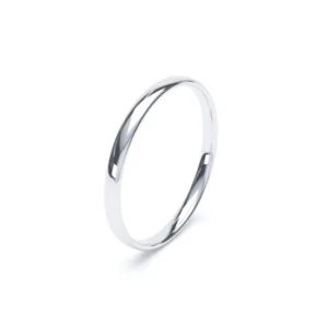 White Gold Plain Wedding Ring 18k