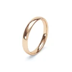 Oval Plain Wedding Ring 9k Rose Gold