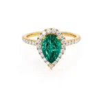 Lab Grown Emerald Engagement Rings