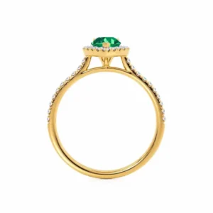 Lab Grown Emerald Engagement Rings