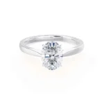 ISABELLA Oval Lab Diamond 950 Platinum Solitaire