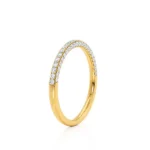 Wedding Band Pavé 18k Yellow Gold Eternity