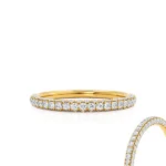 Wedding Band Pavé 18k Yellow Gold Eternity