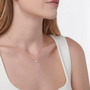 LENA - Marquise Petal Lab Diamond Necklace 18k Rose Gold
