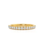 Micro Pavé 18k Yellow Gold Eternity Wedding Band Ring
