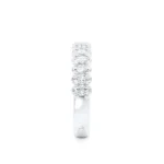 Aurelia Oval Lab Diamond 950 Platinum Pave Eternity Band