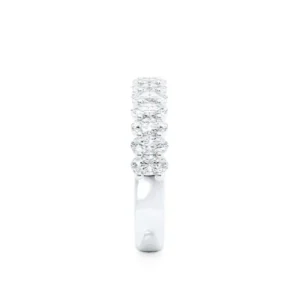 Aurelia Oval Lab Diamond 950 Platinum Pave Eternity Band