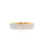 Aurelia Oval Diamond 18k Yellow Gold Pave Eternity Band
