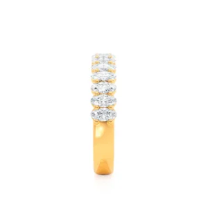 Aurelia Oval Diamond 18k Yellow Gold Pave Eternity Band
