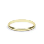 D Shape Plain Wedding Ring 9k Yellow Gold
