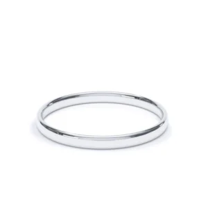 White Gold Plain Wedding Ring 18k