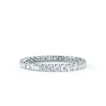 Aurelia Platinum Pave Eternity Band | Lily Arkwright Diamond Rings