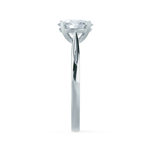 ISABELLA Oval Lab Diamond 950 Platinum Solitaire