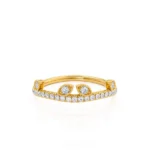 Wedding WILLOW 18k Yellow Gold Pavé Eternity Band