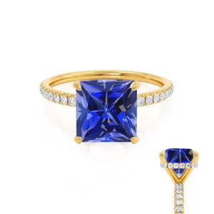 Blue Sapphire Engagement Rings (Lab Grown)