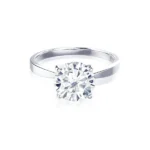 LOTTIE Round Lab Diamond 4 Claw Solitaire Platinum