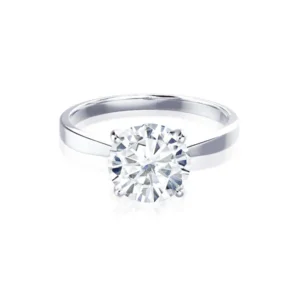 LOTTIE Round Lab Diamond 4 Claw Solitaire Platinum