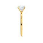 LULU Oval Lab Diamond 18k Yellow Gold Petite Solitaire