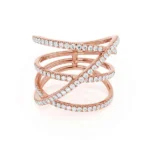 Lily Arkwright Diamond Rings Eternity 18k Rose Gold
